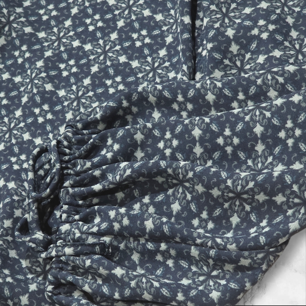 Finn & Grace Open Long Sleeve Patterned Blouse Shirt Top Size Small (S) B89 - Picture 4 of 10